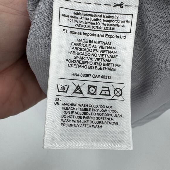 adidas Polo Shirt Mens XL Gray ClimaCool TIBURON NAPLES Relaxed UPF 15+ NEW - Picture 8 of 10